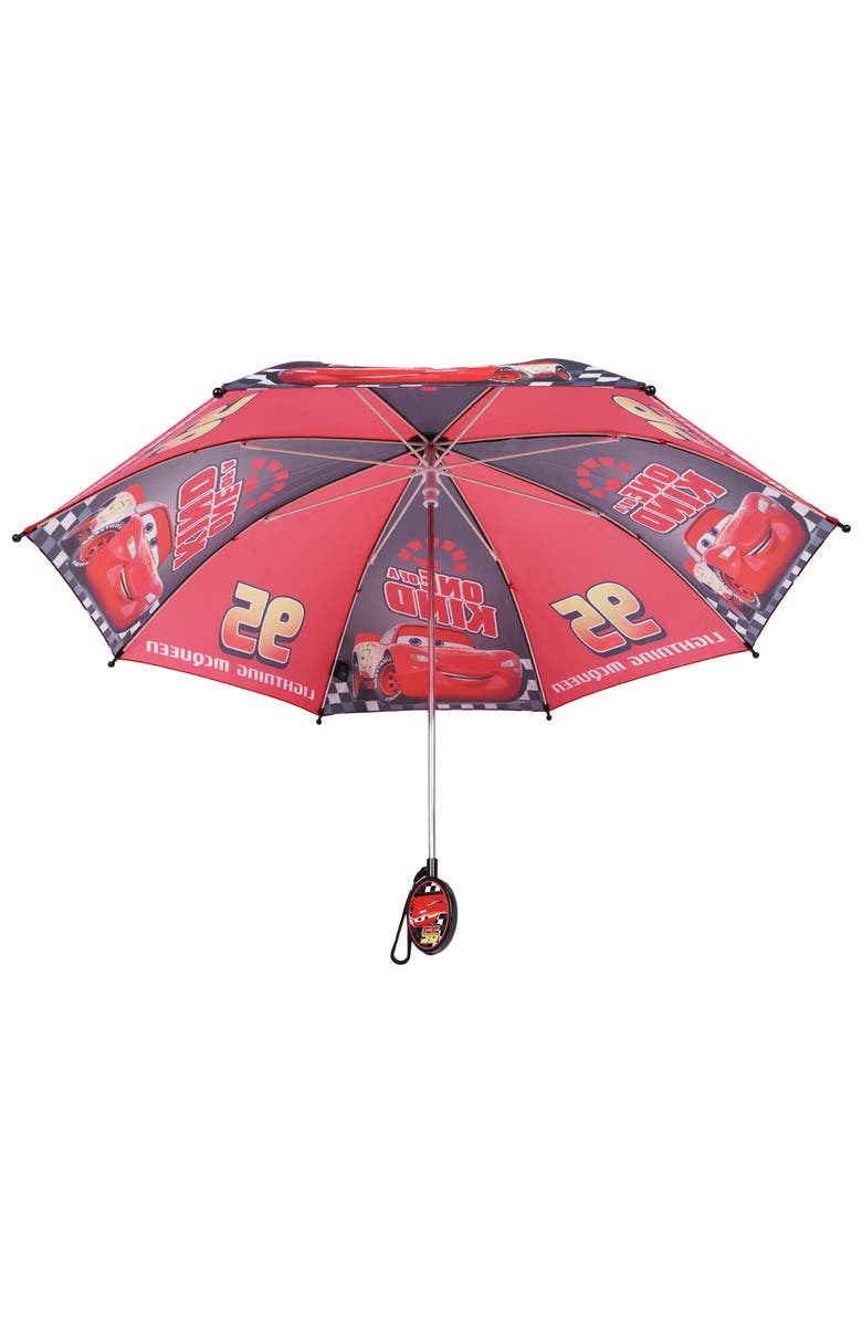 Disney Pixar Cars Lightning McQueen "One of a Kind" Kids Umbrella, Alternate, color, Black
