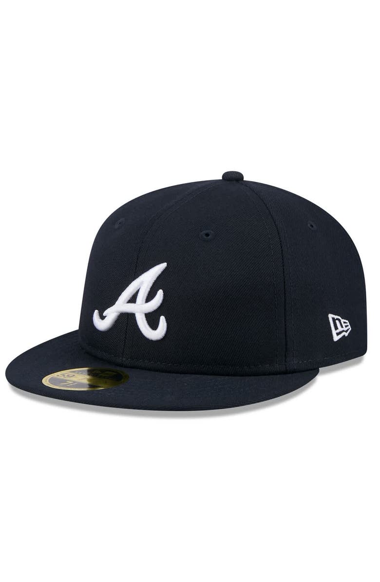 New Era Men's New Era  Navy Atlanta Braves 2025 Jackie Robinson Day Retro Crown 59FIFTY Unstructured Fitted Hat, Alternate, color, 