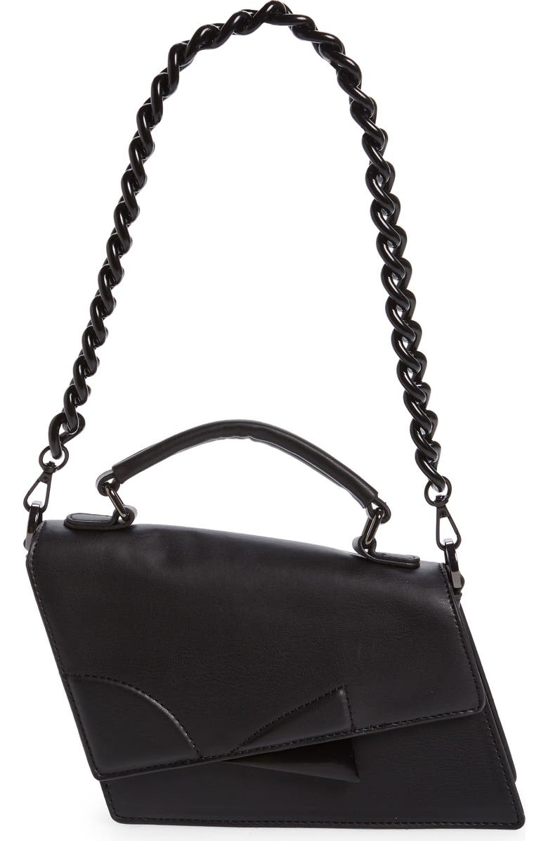 Topshop Cai Faux Leather Shoulder Bag, Main, color,