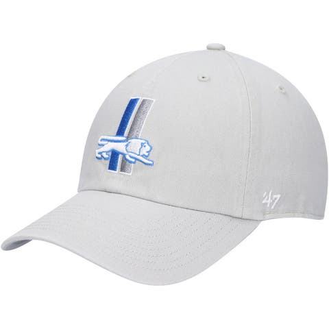 Men's '47 Gray Detroit Lions Clean Up Legacy Adjustable Hat