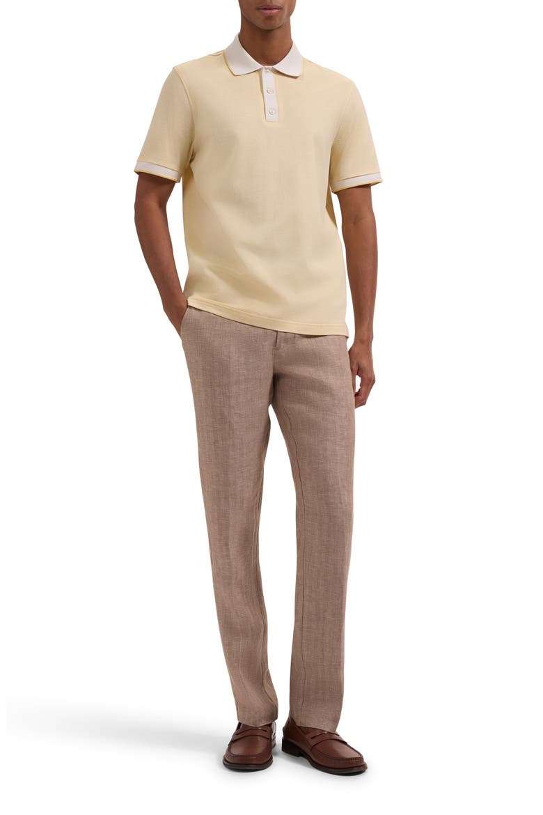 Three Button Cotton Polo, Alternate, color, IVORY