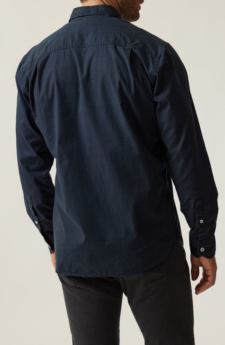 34 Heritage Luxe Twill Button-Up Shirt, Alternate, color, Dress Blues