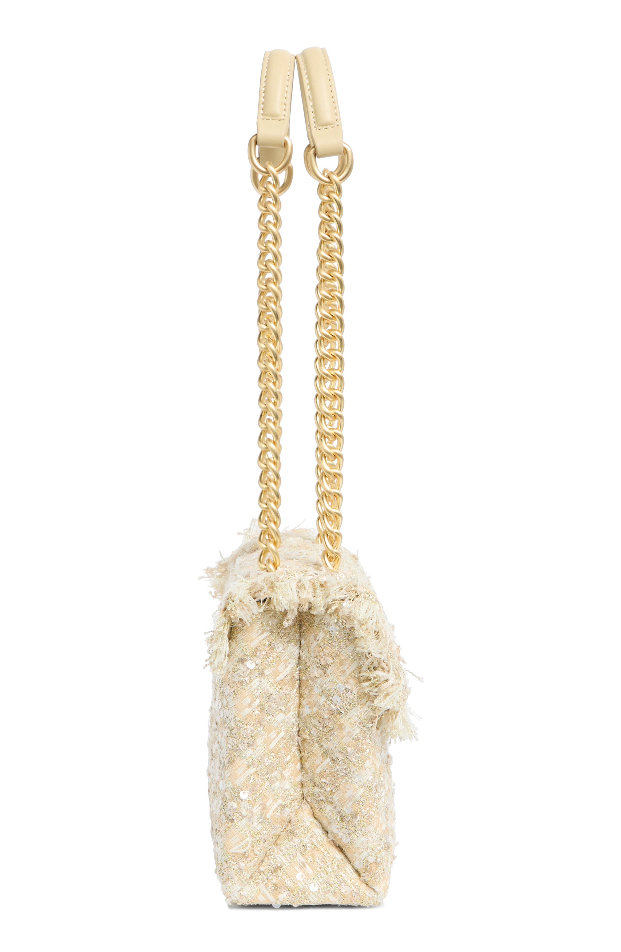 Kurt Geiger London Brixton Tweed Lock Shoulder Bag, Alternate, color, 