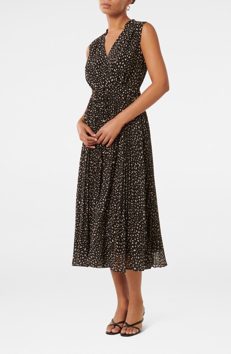 Barbara Aqua Glitter Wrap Dress