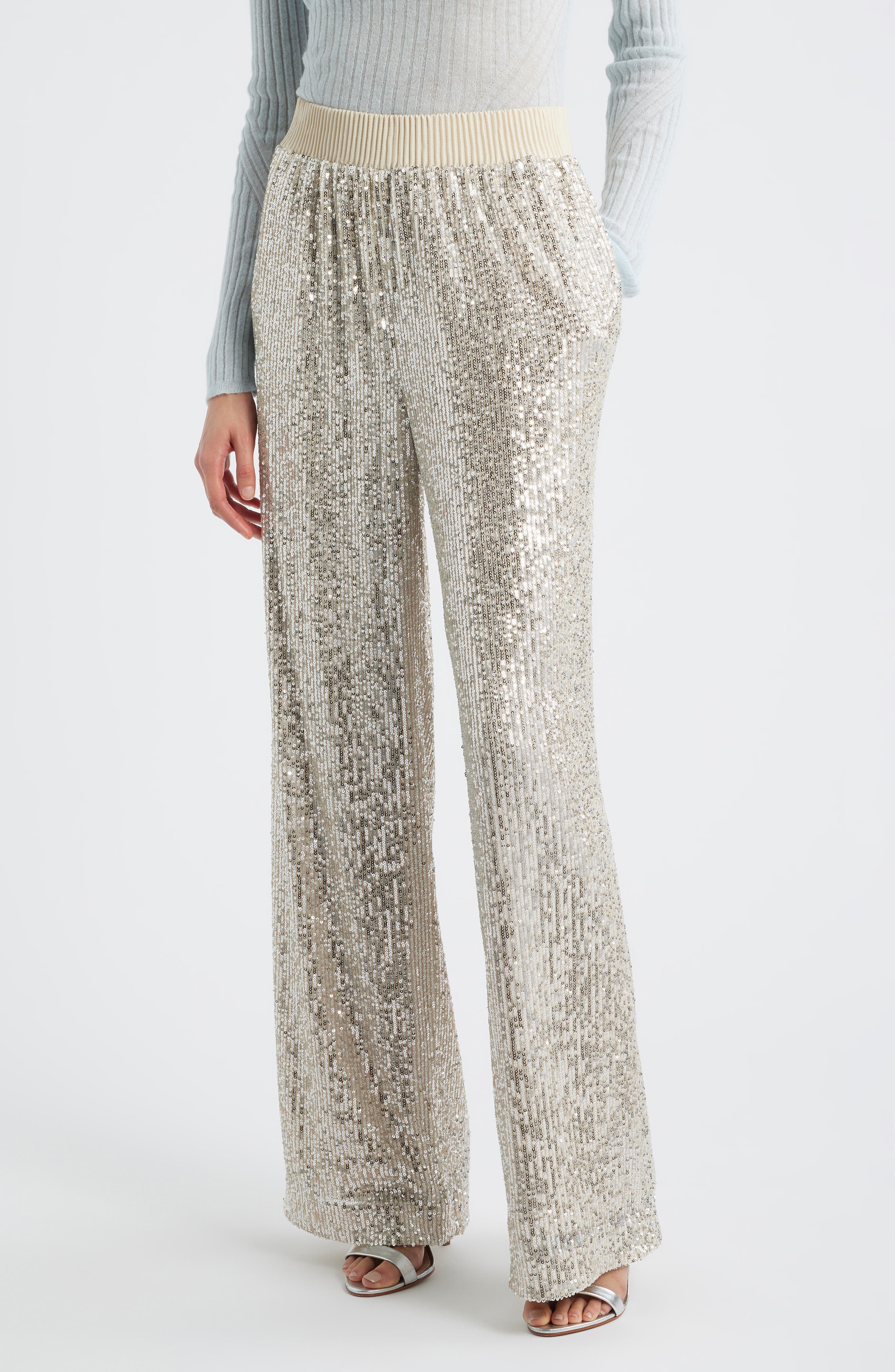 Tilloi Sequin Wide Leg Pants - image 3