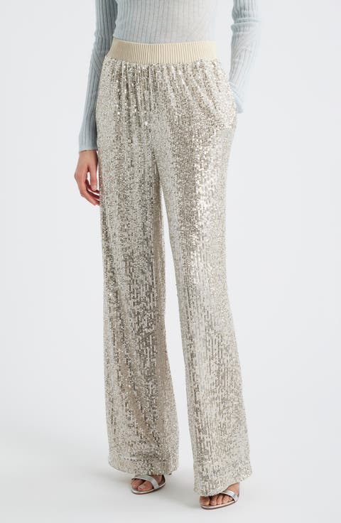 Tilloi Sequin Wide Leg Pants