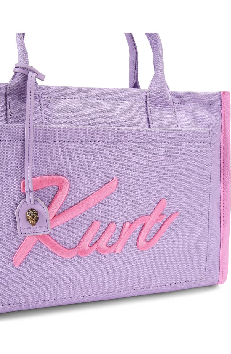 Kurt Geiger London Kurt Canvas Tote Bag, Alternate, color, Light/ Pastel Purple