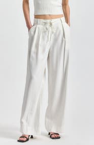Derek Lam 10 Crosby Archer Pleat Front Wide Leg Pants