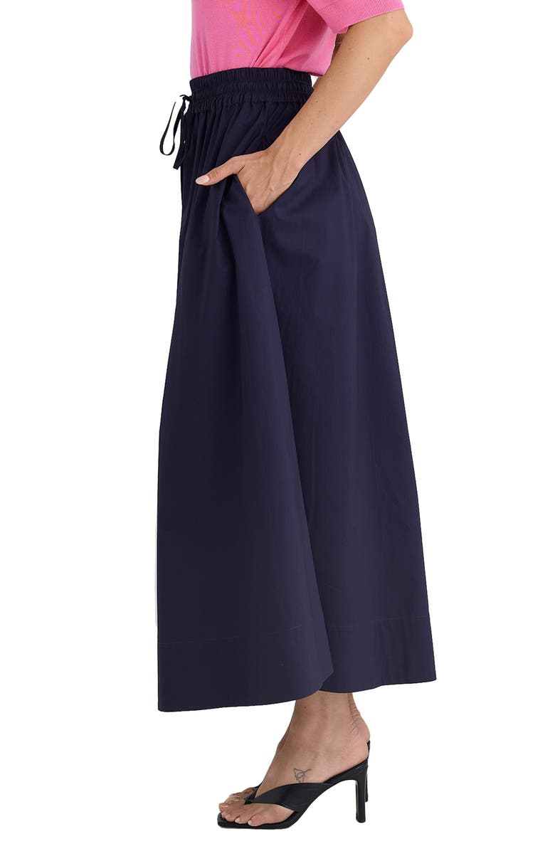 Brave+True Eliza Tie Waist Maxi Skirt, Alternate, color, Navy