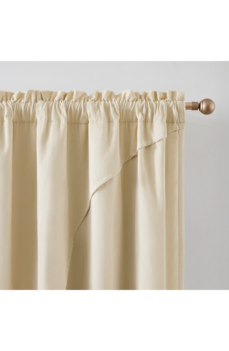 Chuks Collins x Lush Decor Solar Drift Blackout Window Panel, Alternate, color, Cream