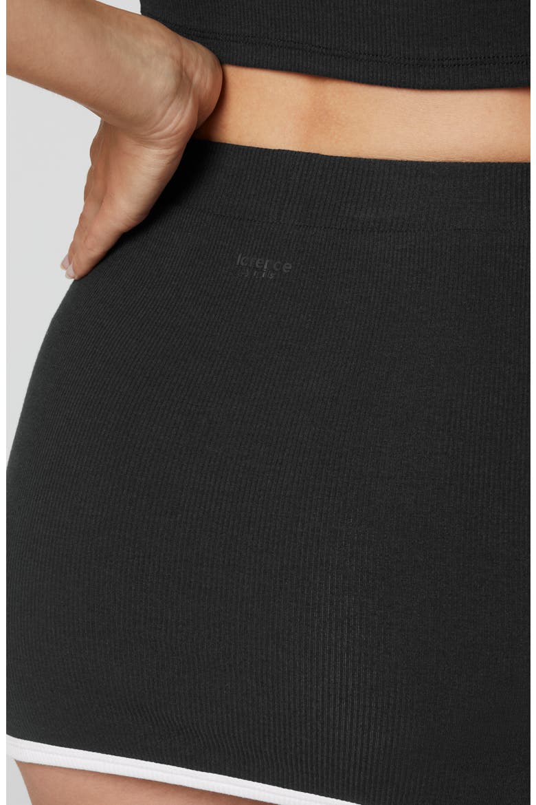 Ribbed Skort, Alternate, color, BLACK