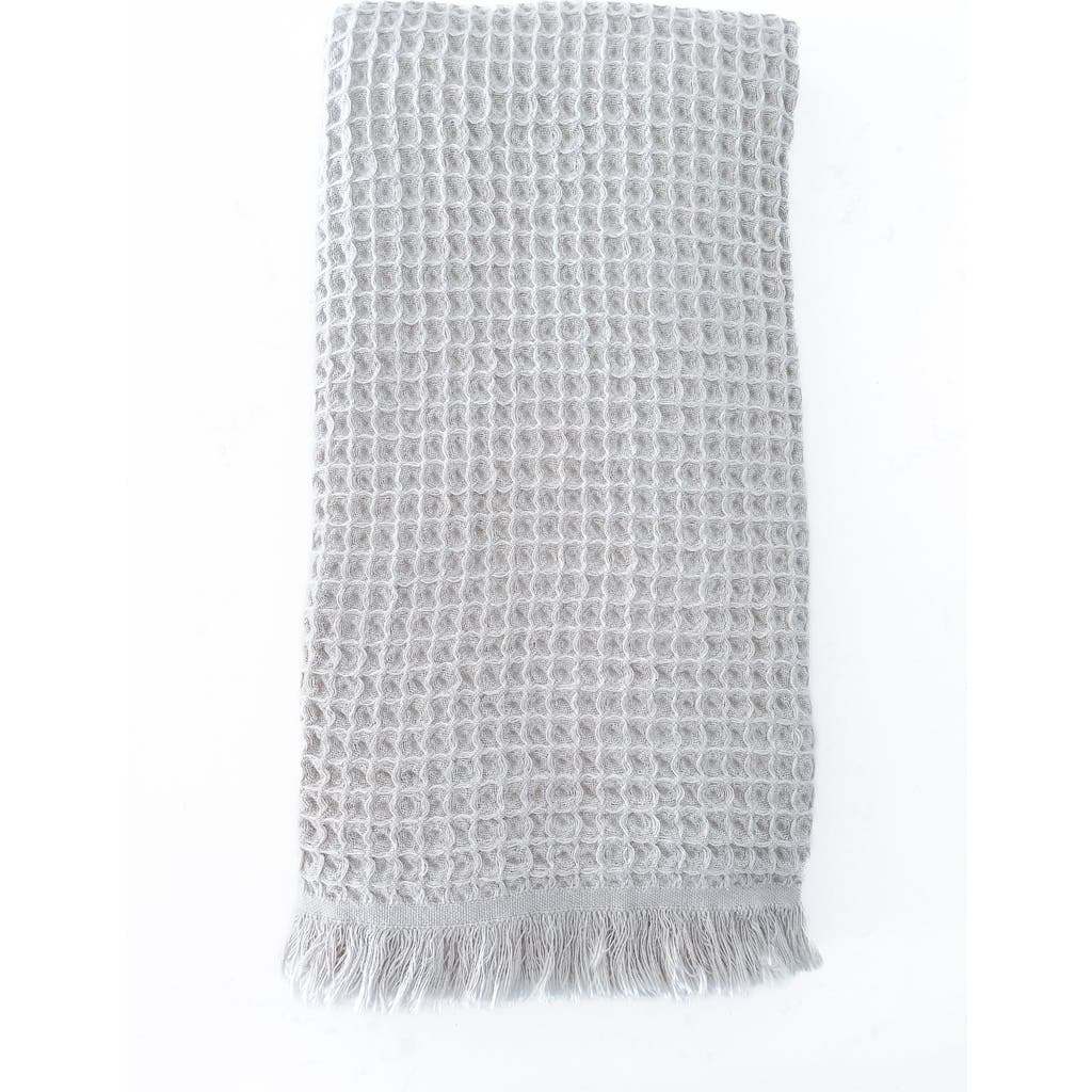 Anaya Turkish Cotton Waffle Bath Towels In Soft Grey