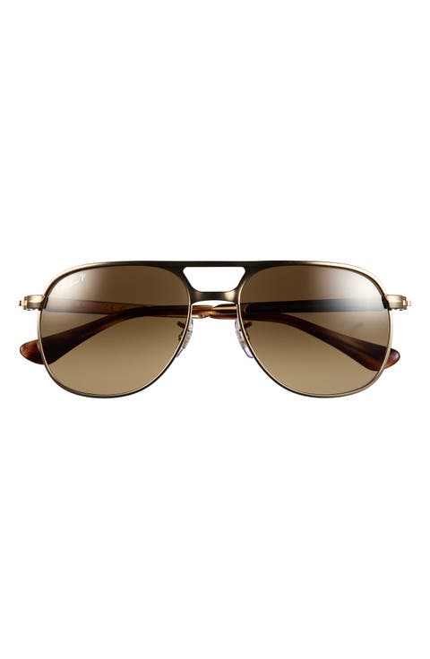 Bill Max 56mm Polarized Gradient Square Sunglasses