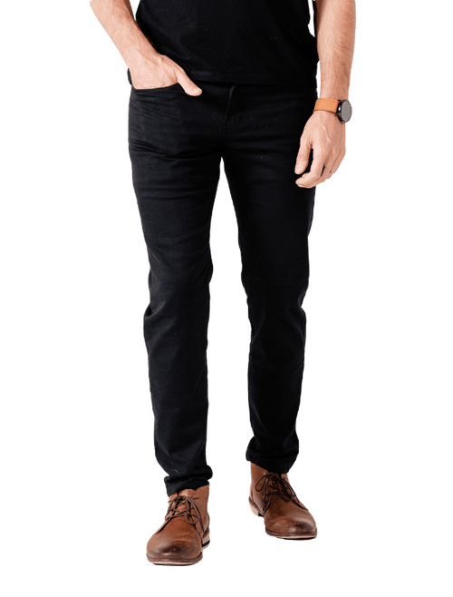 Dapper Boi Slim Black Chino Pants In Black
