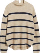 Caslon® Shirttail Mock Neck Sweater