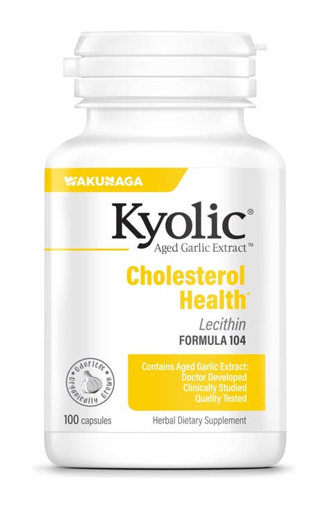 Aged Garlic Extract Formula 104, Cholesterol Health, 100 Capsules