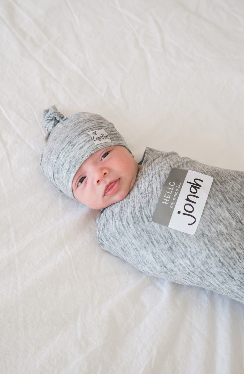 Copper Pearl Welcome Baby Hat & Swaddle Set, Alternate, color, 