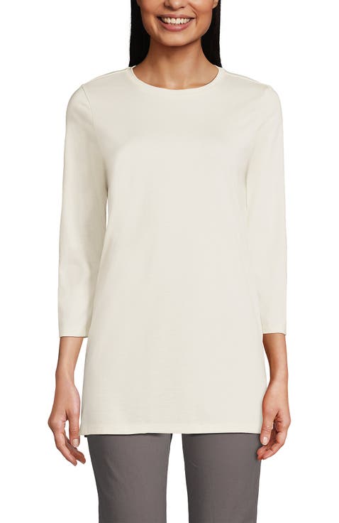 3/4 Sleeve Cotton Supima Tunic