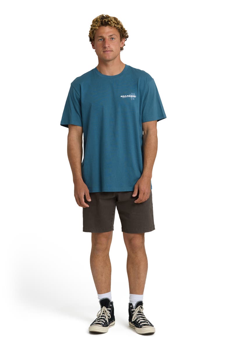 Billabong Single Fin Graphic T-Shirt, Alternate, color, Real Teal