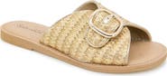 Splendid Sandy Raffia Slide Sandal