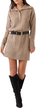 Karen Kane Cable Knit Sweater Dress