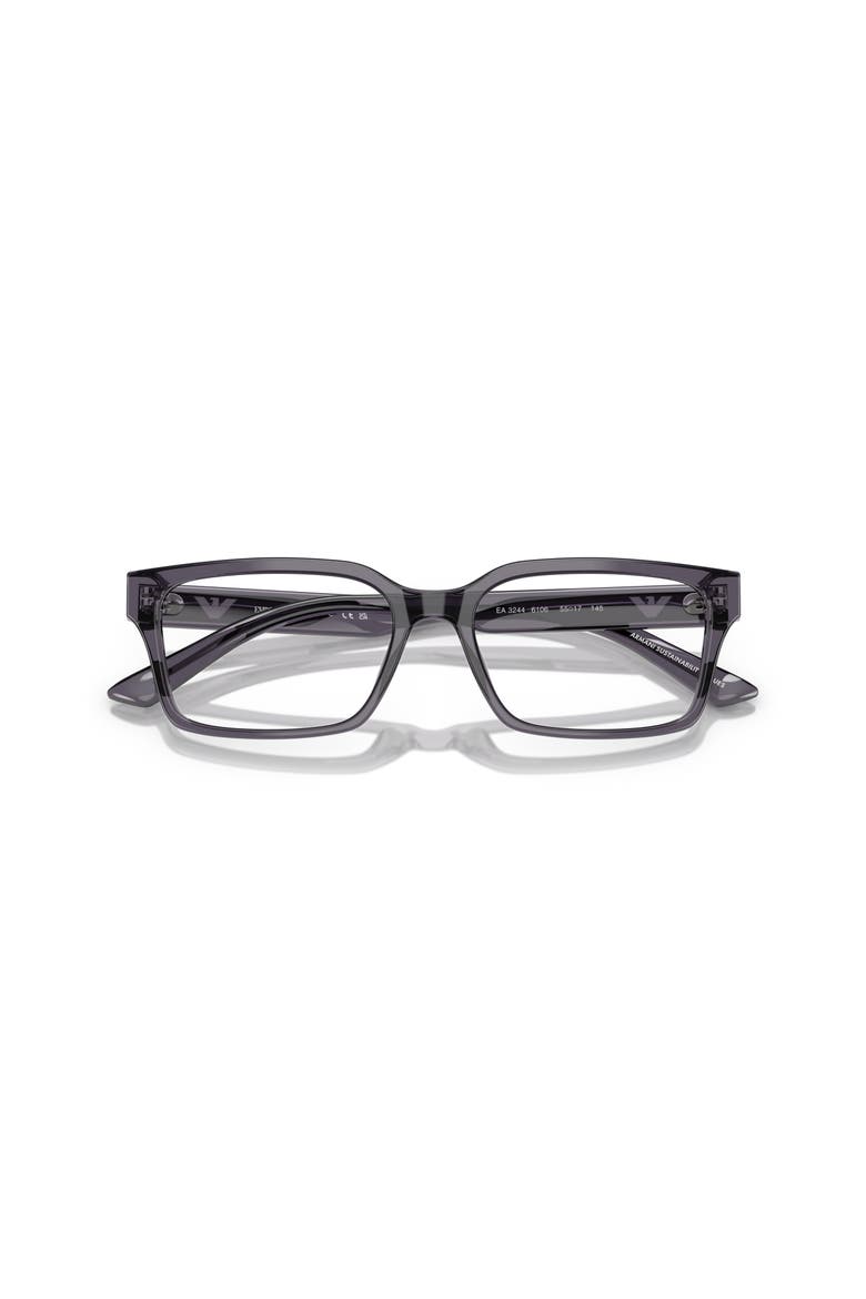 55mm Rectangle optical glasses, Alternate, color, Grey