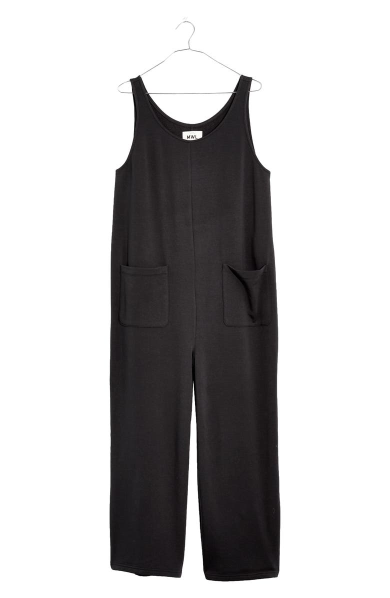 MWL Madewell MWL Superbrushed Pull-On Jumpsuit, Alternate, color, Black Coal