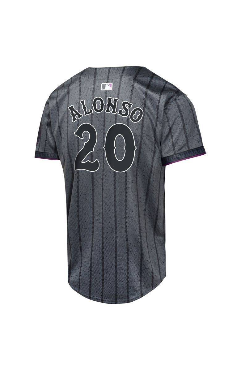 Nike Youth Nike Pete Alonso Graphite New York Mets 2024 City Connect Limited Player Jersey, Alternate, color, Graphite
