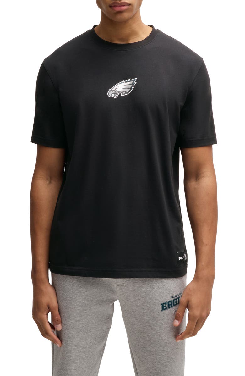 BOSS x NFL Stretch Cotton Graphic T-Shirt, Main, color, Chrcl