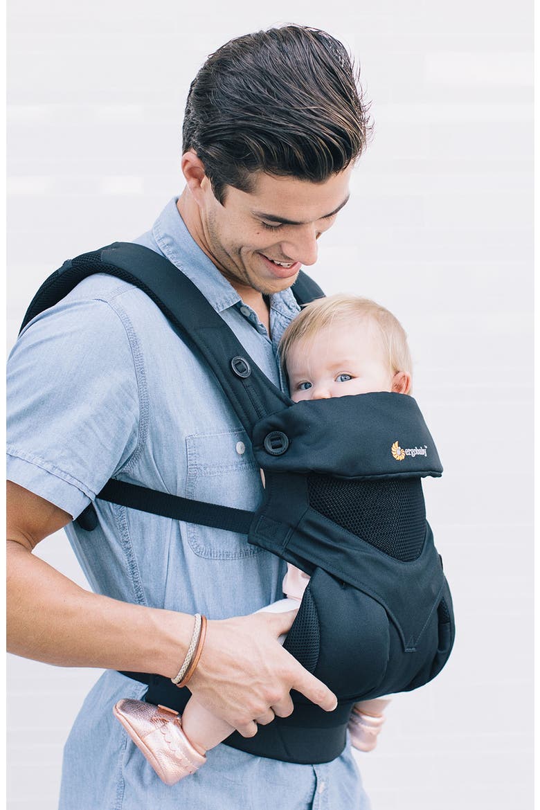Four Position 360 - Cool Air Baby Carrier, Alternate, color, ONYX BLACK
