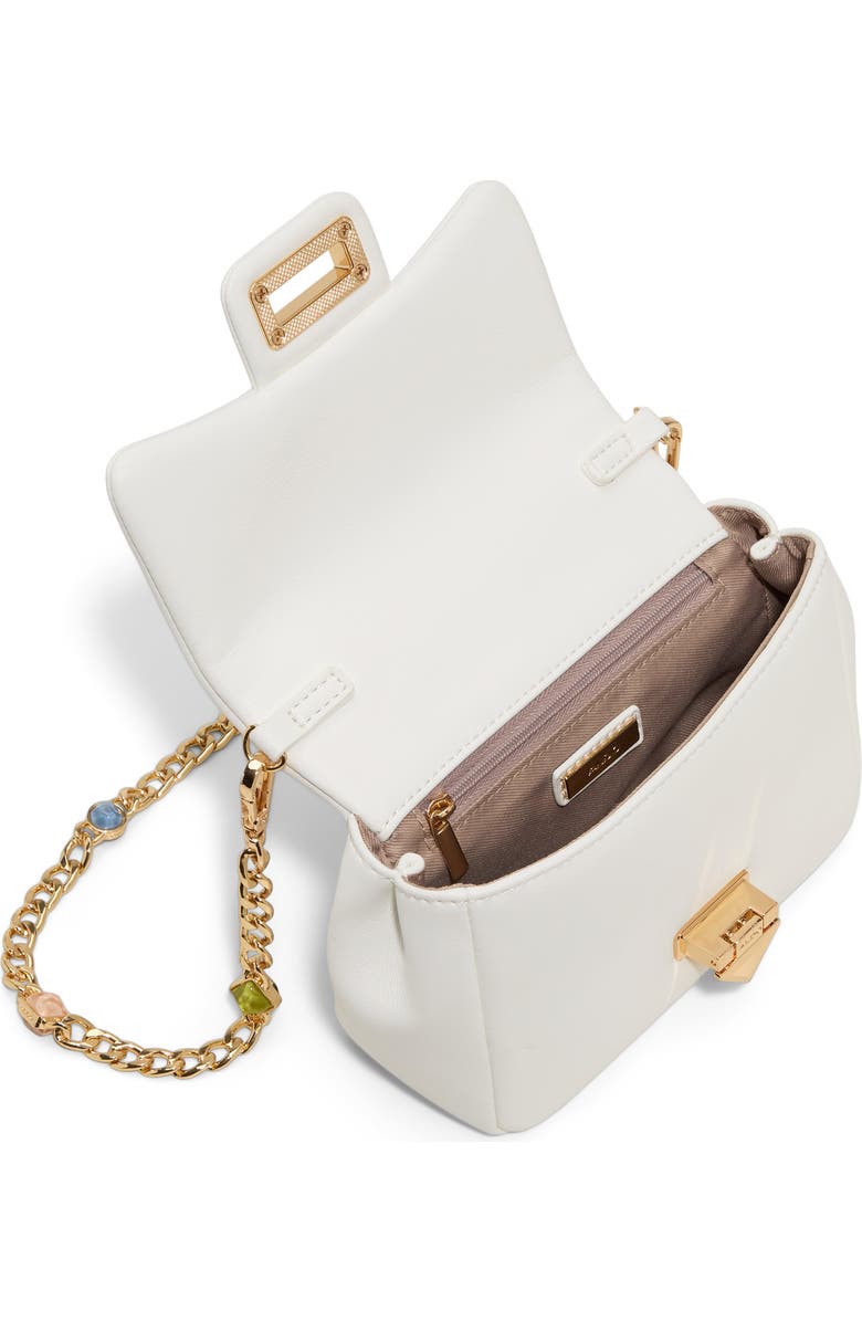 ALDO Bbellagemmx Faux Leather Crossbody Bag, Alternate, color, Other White