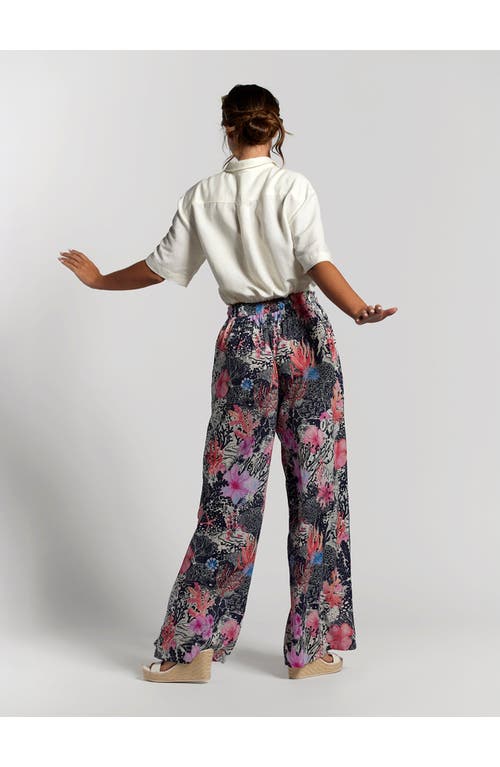 Tori Richard Coral Bloom Evelyn Pant In Multi