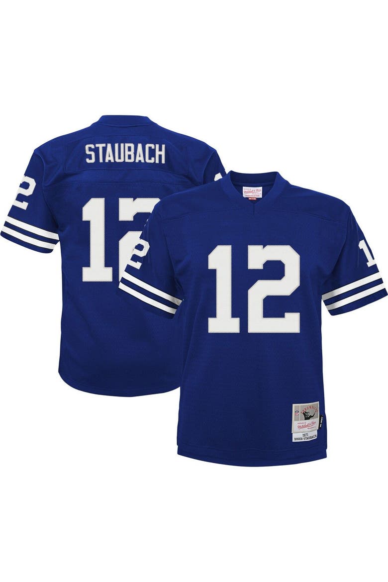 Infant Mitchell & Ness Roger Staubach Navy Dallas Cowboys 1971 Retired Legacy Jersey, Main, color, Navy