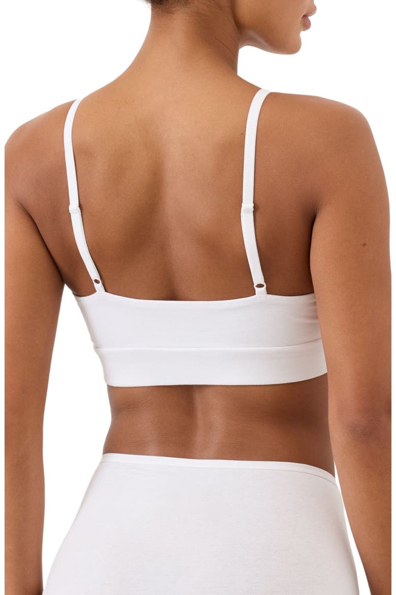 Everyday Modern Scoop Bralette Made With Organic Cotton, Alternate, color, White