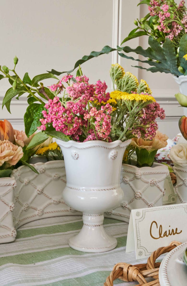 Juliska Berry & Thread Petite Parterre Vase, Alternate, color, Whitewash