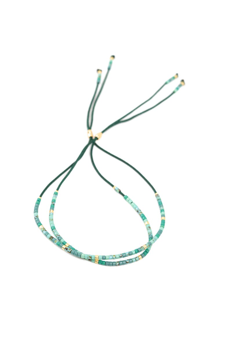 Beaded Friendship Bracelet, Main, color, Turquoise