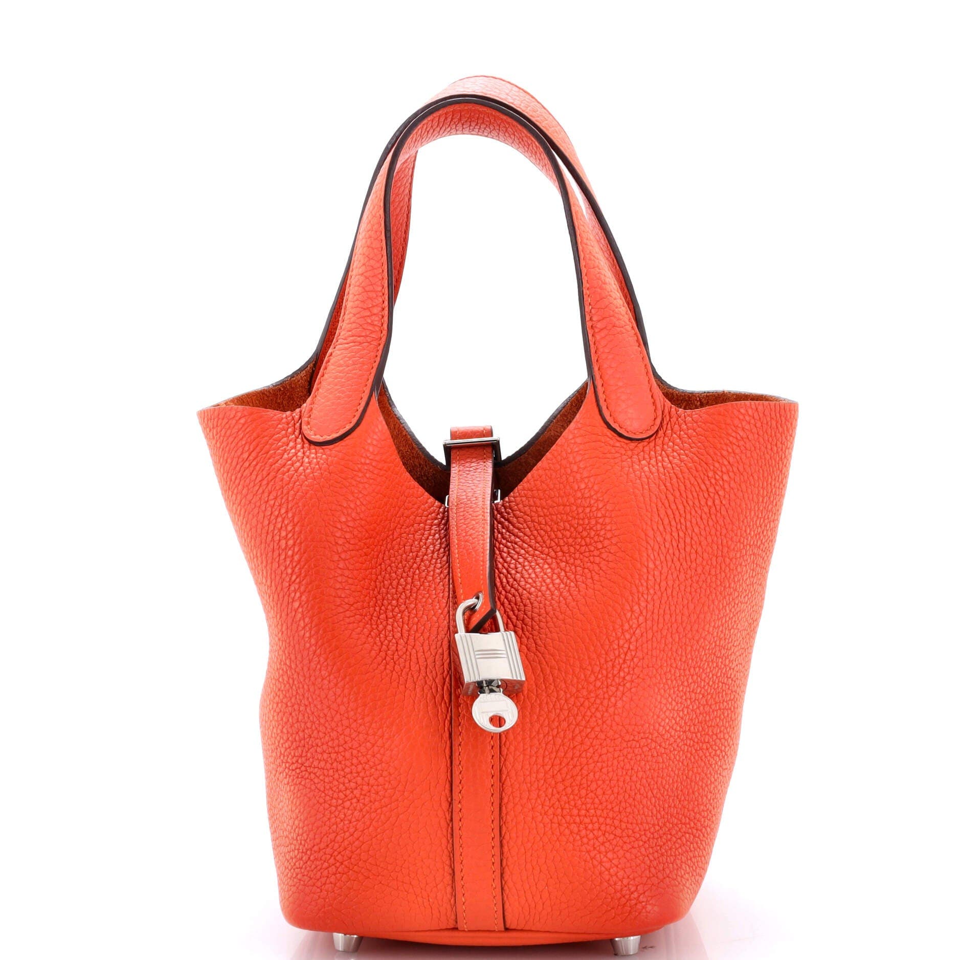Pre-Owned Hermes Picotin Lock Bag Clemence PM, Main, color, 