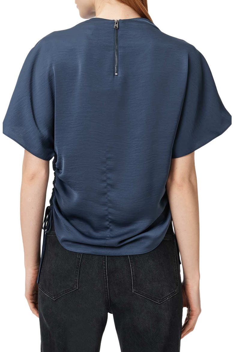 Leslie Side Ruched Top, Alternate, color, MIDNIGHT BLUE
