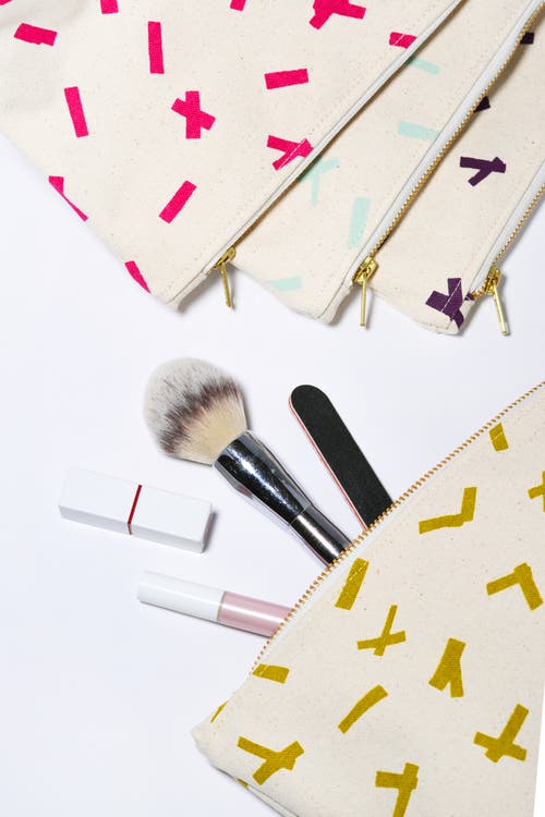 Dance Happy Sprinkles Cosmetic Bag In Golden Flax