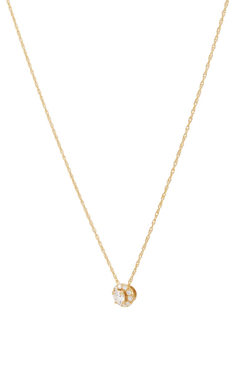 Frankie & Zoe Lab-Grown Diamond Pendant Necklace, Alternate, color, White Gold