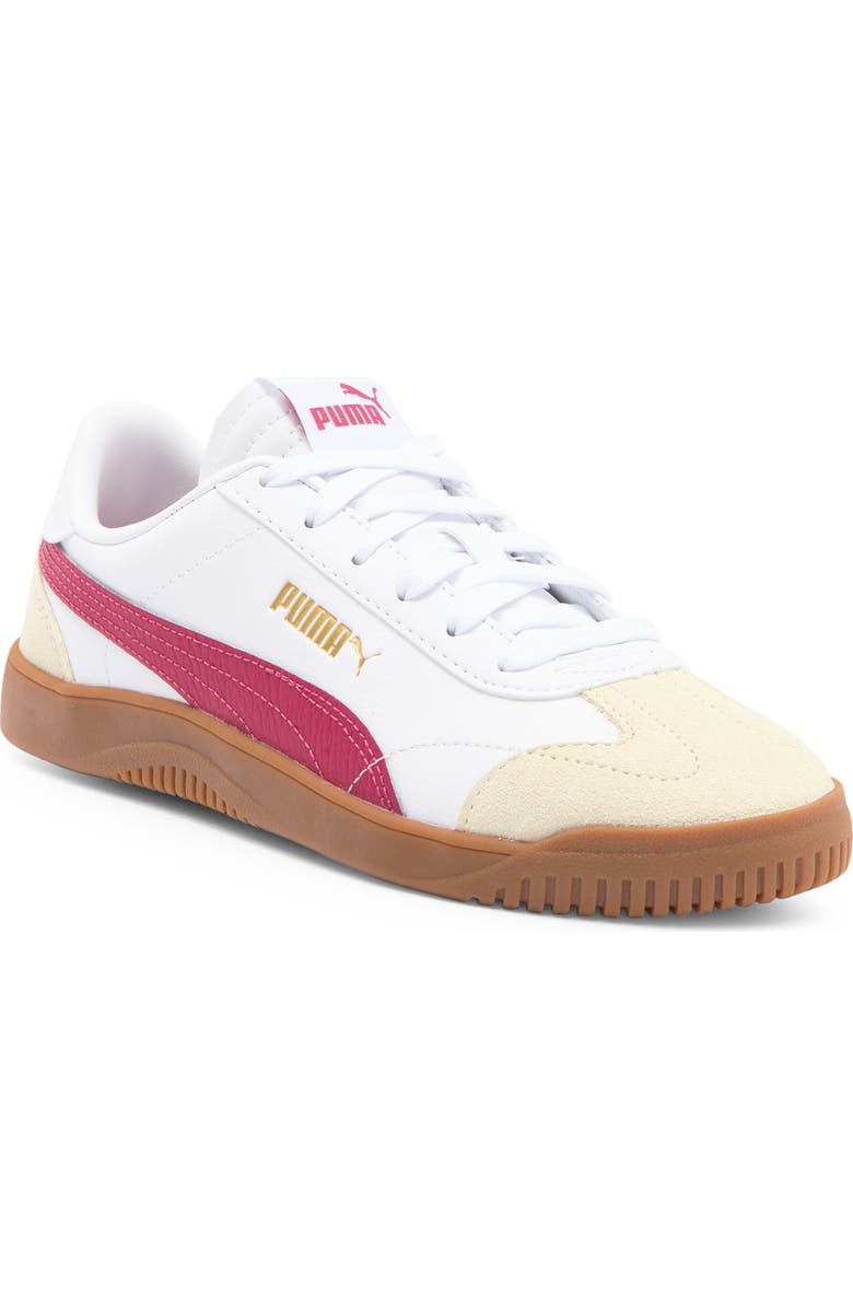 PUMA Club 5V5 Sneaker, Main, color, Puma White-Port-Alpine Snow