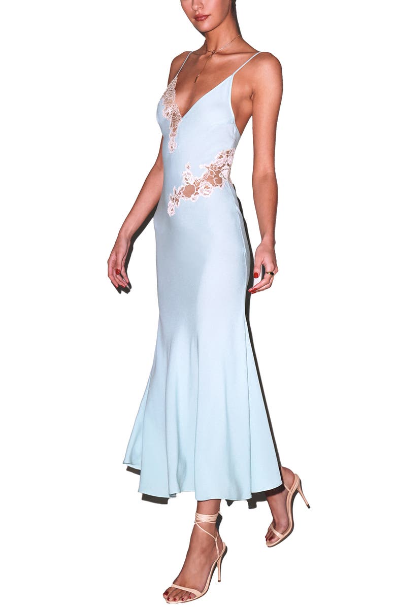 Fleur Du Mal Juliet Lace Maxi Dress, Alternate, color, Frosted Mint