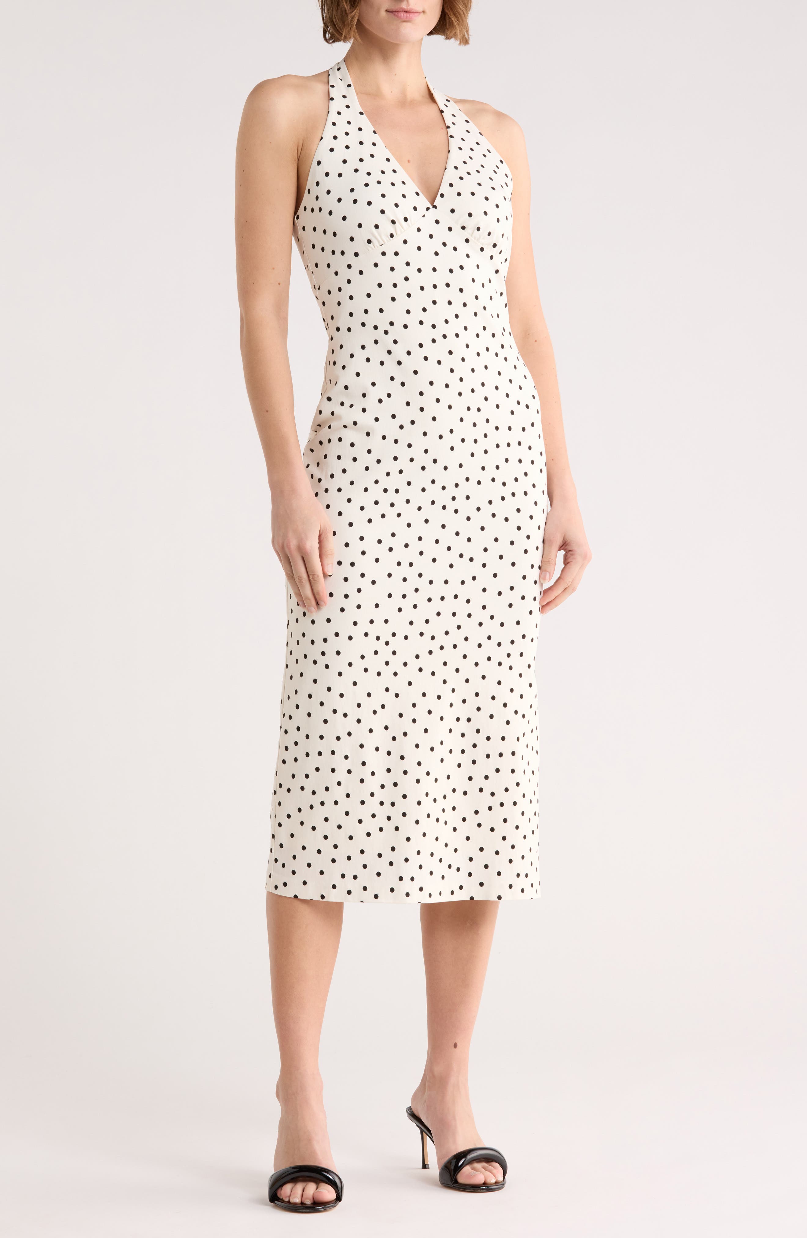 Halter Neck Midi Dress - image 3