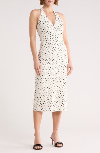 knee length dresses for ladies Dress Casual Midi By Leith In Tan, Size: M main image 1