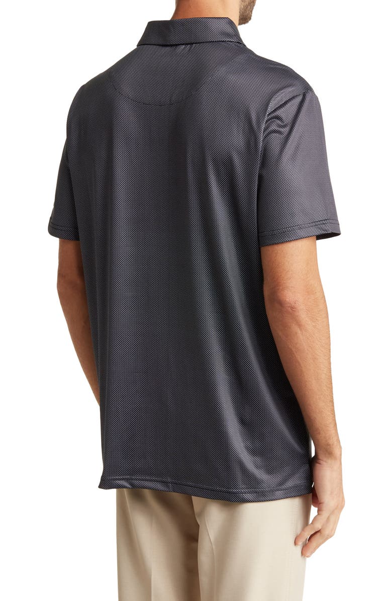 TOM BAINE Performance Geometric Polo, Alternate, color, Black