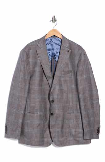 Crown Crafted Pearce Tailored Plaid Wool, Silk & Linen Sport Coat