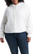 1.STATE Teddy Crop Hoodie
