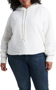 1.STATE Teddy Crop Hoodie