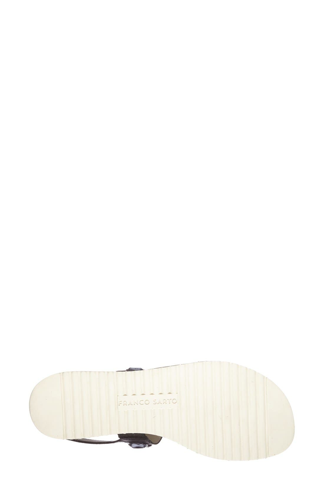 'Diamante' Double Band Slingback Sandal, Alternate, color, BLACK