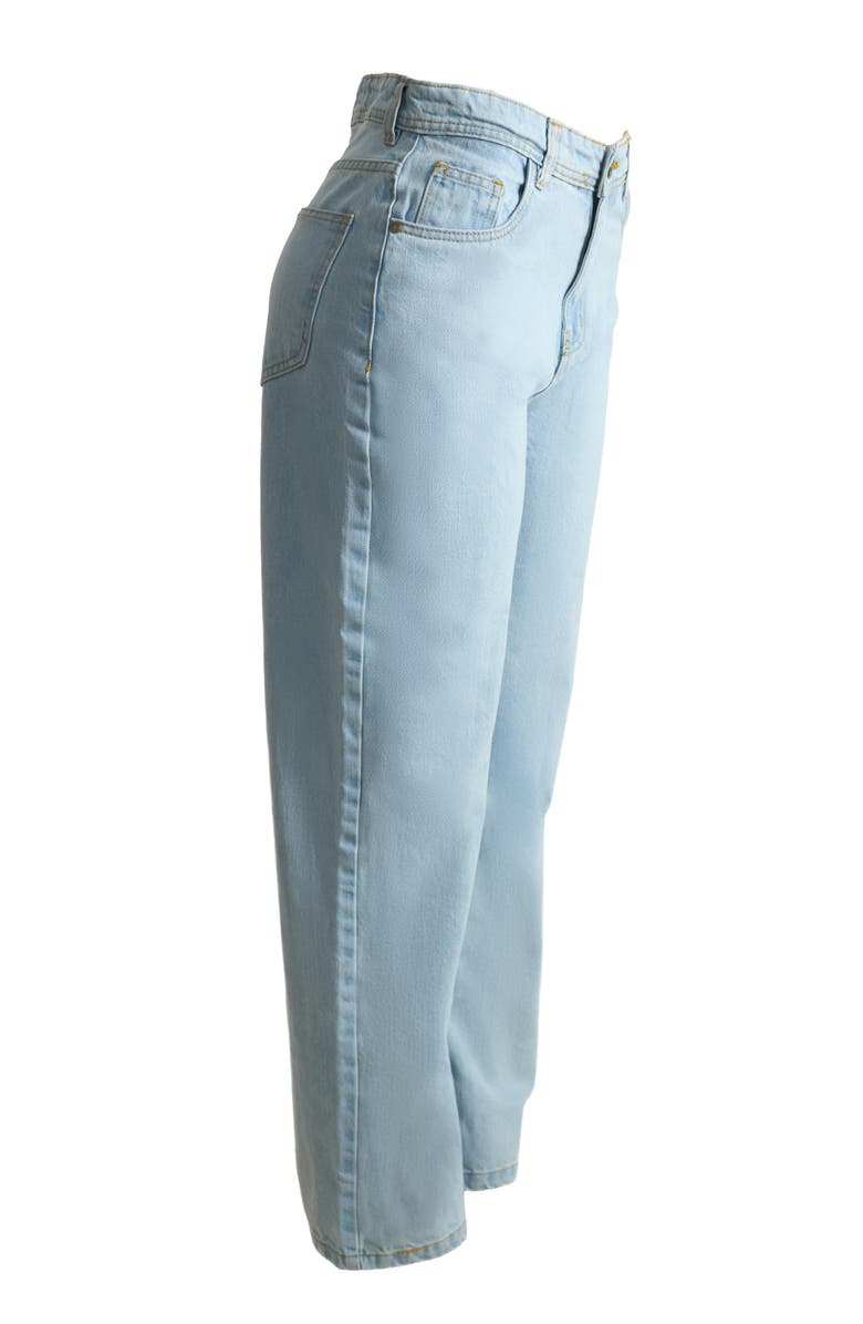 Solomon & Sage Women's Relaxed Straight Leg Jeans, Alternate, color, Light Wash
